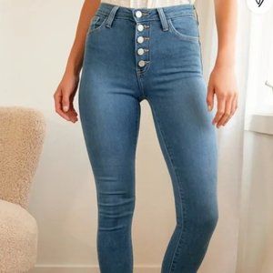 NWOT Just Black Denim, Size 25 Skinny Jeans with High-Rise, Button closure
